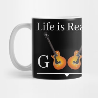 Life Is Really Good Guitar Lovers Mug